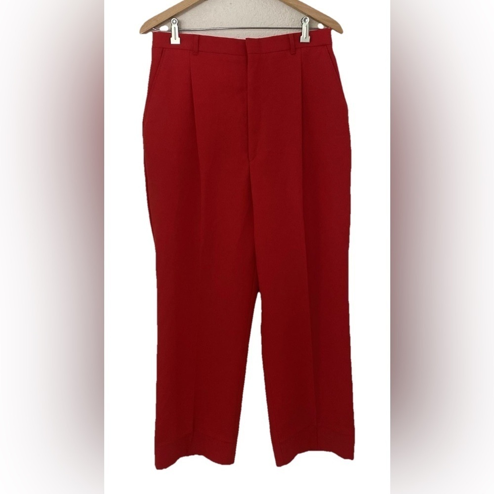 Vintage Sabene Red Zip Pants Women’s Cute Business